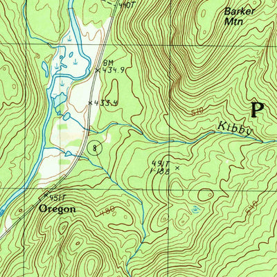 United States Geological Survey Bakers Mills, NY (1990, 25000-Scale) digital map