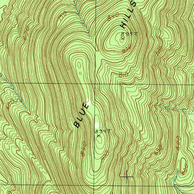 United States Geological Survey Bakers Mills, NY (1990, 25000-Scale) digital map