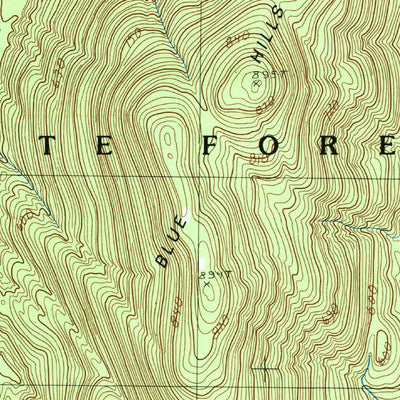 United States Geological Survey Bakers Mills, NY (1997, 25000-Scale) digital map