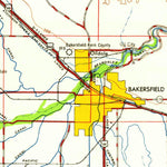 United States Geological Survey Bakersfield, CA (1960, 250000-Scale) digital map