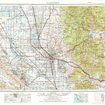 United States Geological Survey Bakersfield, CA (1962, 250000-Scale) digital map