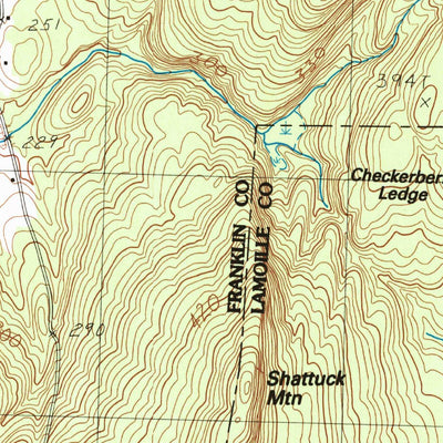 United States Geological Survey Bakersfield, VT (1986, 24000-Scale) digital map