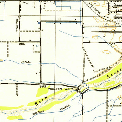 United States Geological Survey Bakersfield West, CA (1942, 62500-Scale) digital map