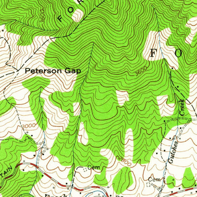 United States Geological Survey Bakersville, NC-TN (1960, 24000-Scale) digital map