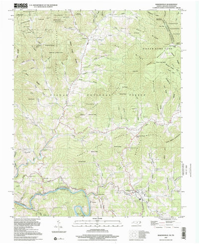 United States Geological Survey Bakersville, NC-TN (1997, 24000-Scale) digital map