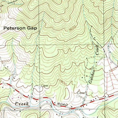 United States Geological Survey Bakersville, NC-TN (1997, 24000-Scale) digital map