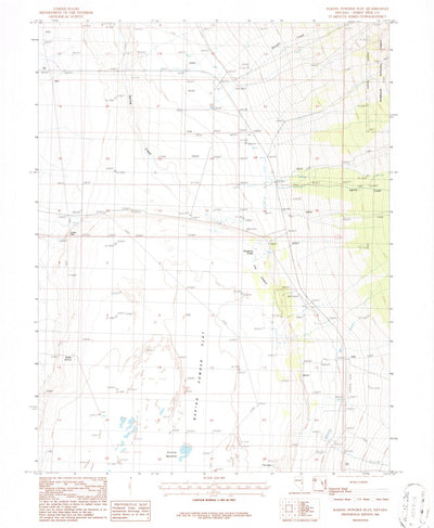 United States Geological Survey Baking Powder Flat, NV (1986, 24000-Scale) digital map