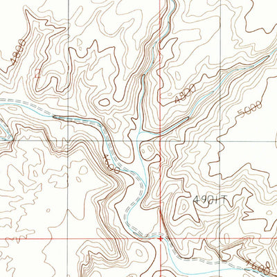United States Geological Survey Baking Skillet Knoll, UT (1988, 24000-Scale) digital map