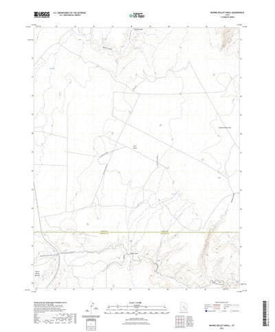 United States Geological Survey Baking Skillet Knoll, UT (2023, 24000-Scale) digital map