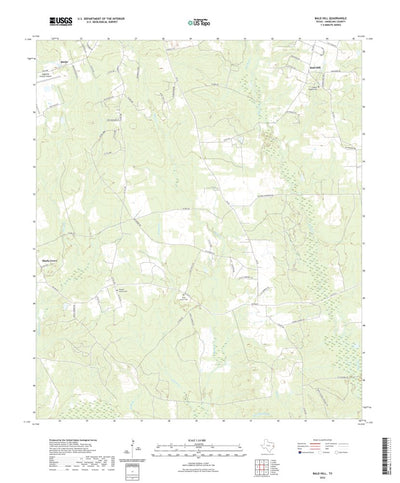 United States Geological Survey Bald Hill, TX (2022, 24000-Scale) digital map