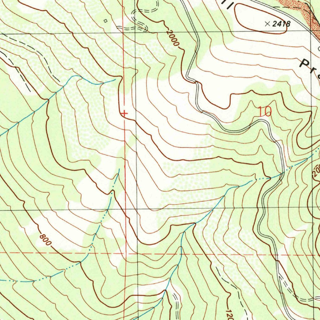 Bald Hills, CA (1982, 24000-Scale) Map by United States Geological ...