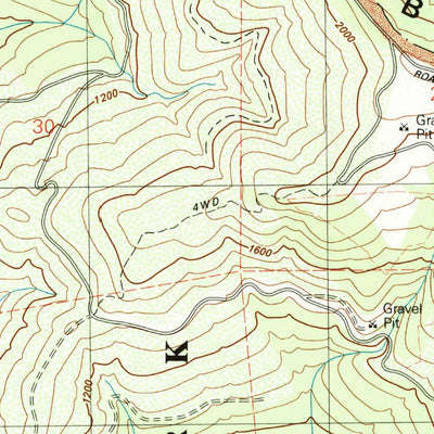 Bald Hills, CA (1982, 24000-Scale) Map by United States Geological ...