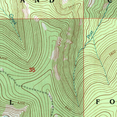 United States Geological Survey Bald Hills, MT (1995, 24000-Scale) digital map