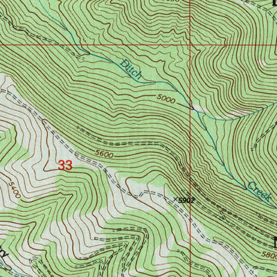 United States Geological Survey Bald Hills, MT (1995, 24000-Scale) digital map