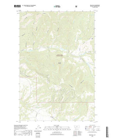 United States Geological Survey Bald Hills, MT (2020, 24000-Scale) digital map