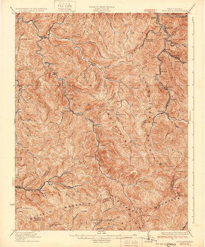 United States Geological Survey Bald King, WV (1931, 62500-Scale) digital map