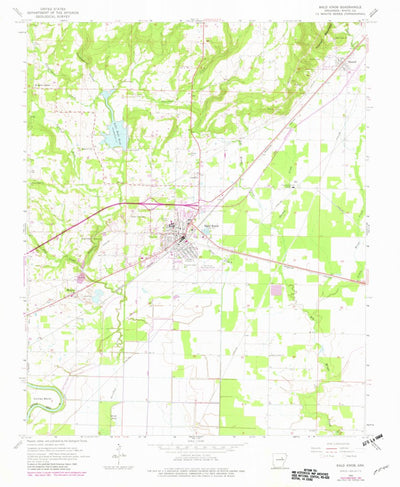 United States Geological Survey Bald Knob, AR (1965, 24000-Scale) digital map