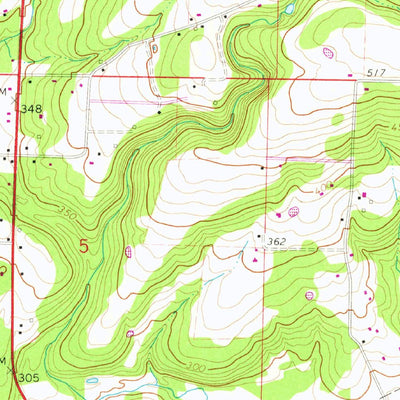 United States Geological Survey Bald Knob, AR (1965, 24000-Scale) digital map