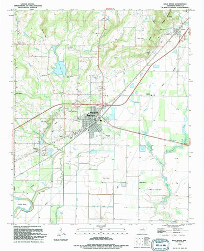 United States Geological Survey Bald Knob, AR (1994, 24000-Scale) digital map