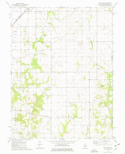 United States Geological Survey Bald Knob, IL (1974, 24000-Scale) digital map