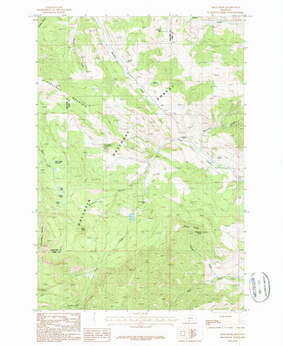 United States Geological Survey Bald Knob, MT (1987, 24000-Scale) digital map