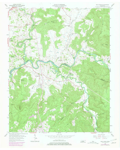 United States Geological Survey Bald Knob, TN (1956, 24000-Scale) digital map