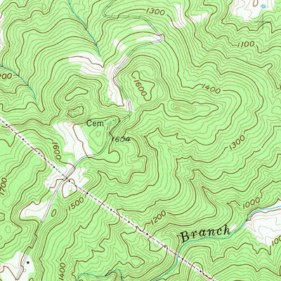 United States Geological Survey Bald Knob, TN (1956, 24000-Scale) digital map