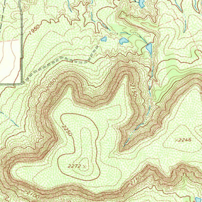 United States Geological Survey Bald Knob, TX (1967, 24000-Scale) digital map
