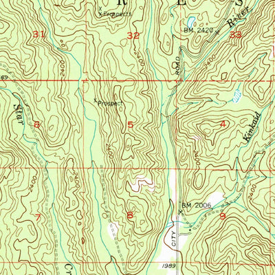 United States Geological Survey Bald Knob, WA (1953, 62500-Scale) digital map