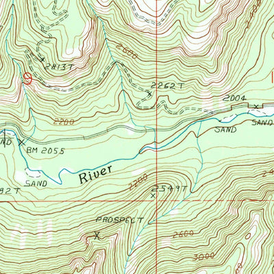 United States Geological Survey Bald Knob, WA (1989, 24000-Scale) digital map