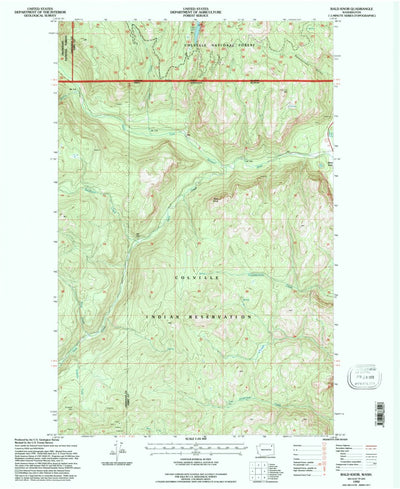 United States Geological Survey Bald Knob, WA (1992, 24000-Scale) digital map