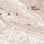United States Geological Survey Bald Mountain, CA (1995, 24000-Scale) digital map