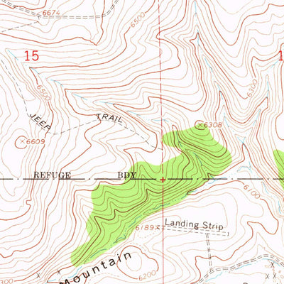 United States Geological Survey Bald Mountain, NV (1966, 24000-Scale) digital map