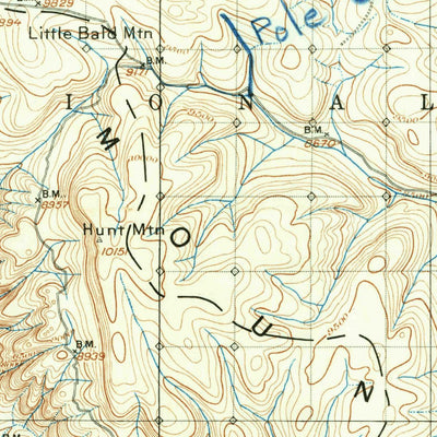 United States Geological Survey Bald Mountain, WY (1898, 125000-Scale) digital map