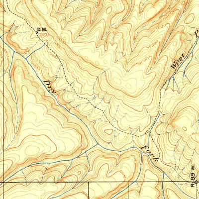 United States Geological Survey Bald Mountain, WY (1901, 125000-Scale) digital map