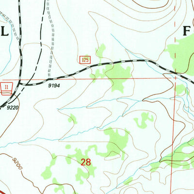 United States Geological Survey Bald Mountain, WY (1993, 24000-Scale) digital map
