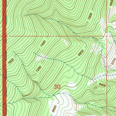 United States Geological Survey Bald Peak, WY (1991, 24000-Scale) digital map