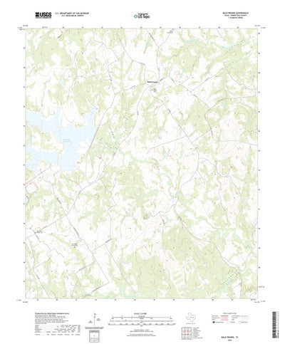 United States Geological Survey Bald Prairie, TX (2022, 24000-Scale) digital map
