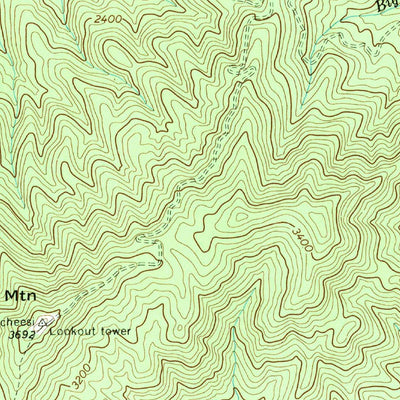 United States Geological Survey Bald River Falls, TN-NC (1957, 24000-Scale) digital map
