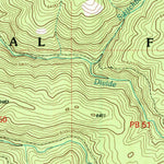 United States Geological Survey Bald Top Mountain, MT (1998, 24000-Scale) digital map