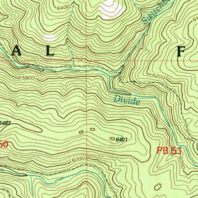 United States Geological Survey Bald Top Mountain, MT (1998, 24000-Scale) digital map