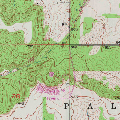 United States Geological Survey Baldwin City, KS (1957, 24000-Scale) digital map
