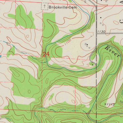 United States Geological Survey Baldwin East, WI (1974, 24000-Scale) digital map