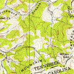 United States Geological Survey Baldwin Gap, NC-TN (1938, 24000-Scale) digital map