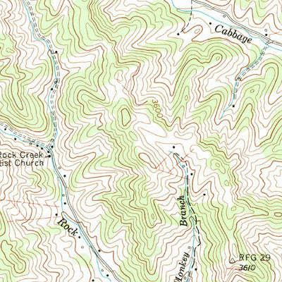 United States Geological Survey Baldwin Gap, NC-TN (1959, 24000-Scale) digital map