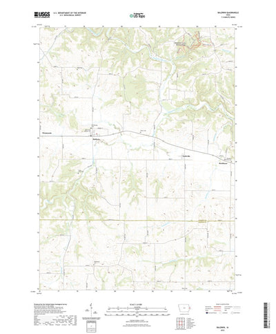 United States Geological Survey Baldwin, IA (2022, 24000-Scale) digital map