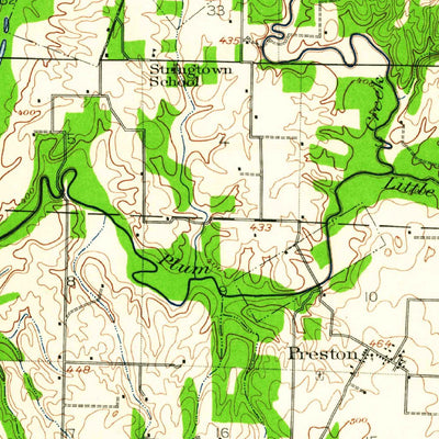 United States Geological Survey Baldwin, IL (1942, 62500-Scale) digital map