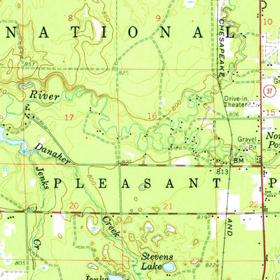United States Geological Survey Baldwin, MI (1959, 62500-Scale) digital map
