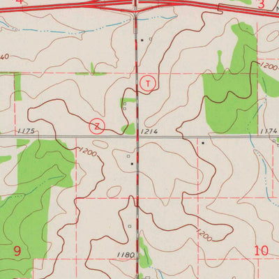 United States Geological Survey Baldwin West, WI (1974, 24000-Scale) digital map
