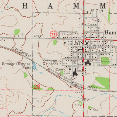 United States Geological Survey Baldwin West, WI (1974, 24000-Scale) digital map